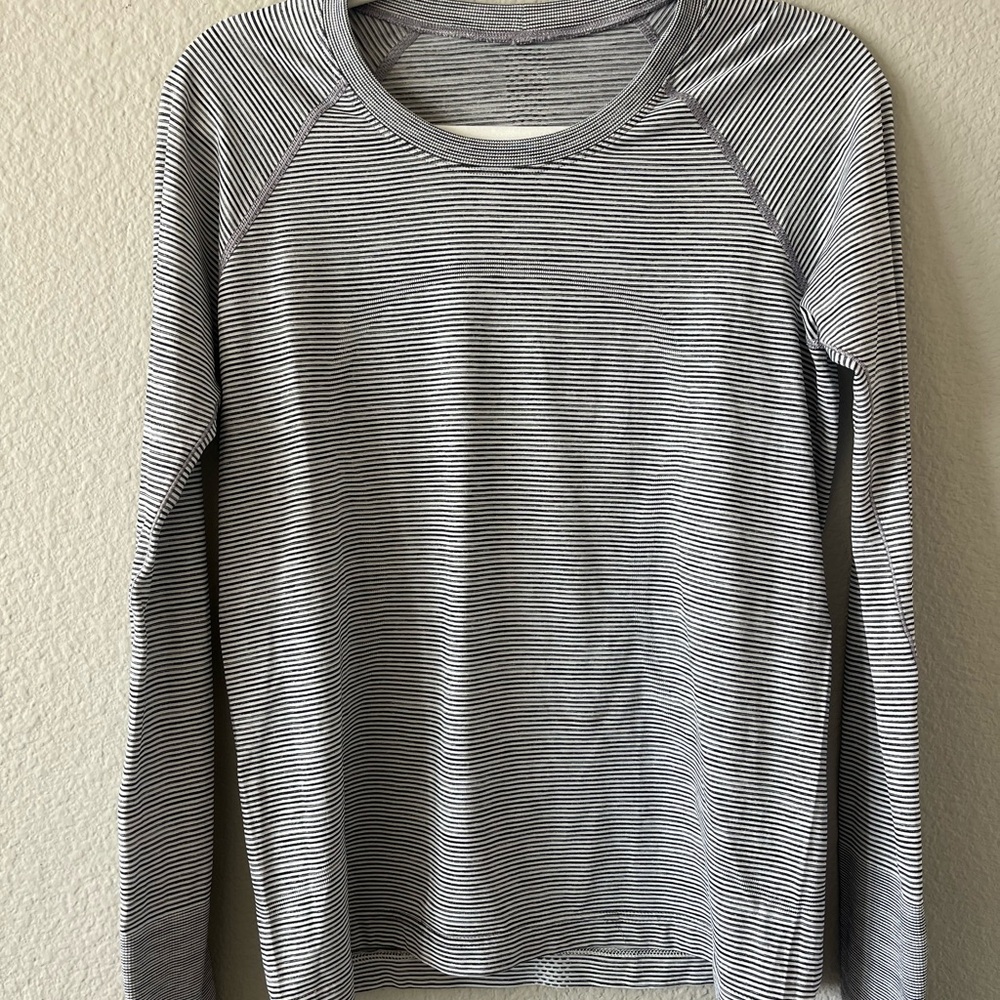 Women's Striped Gray Top